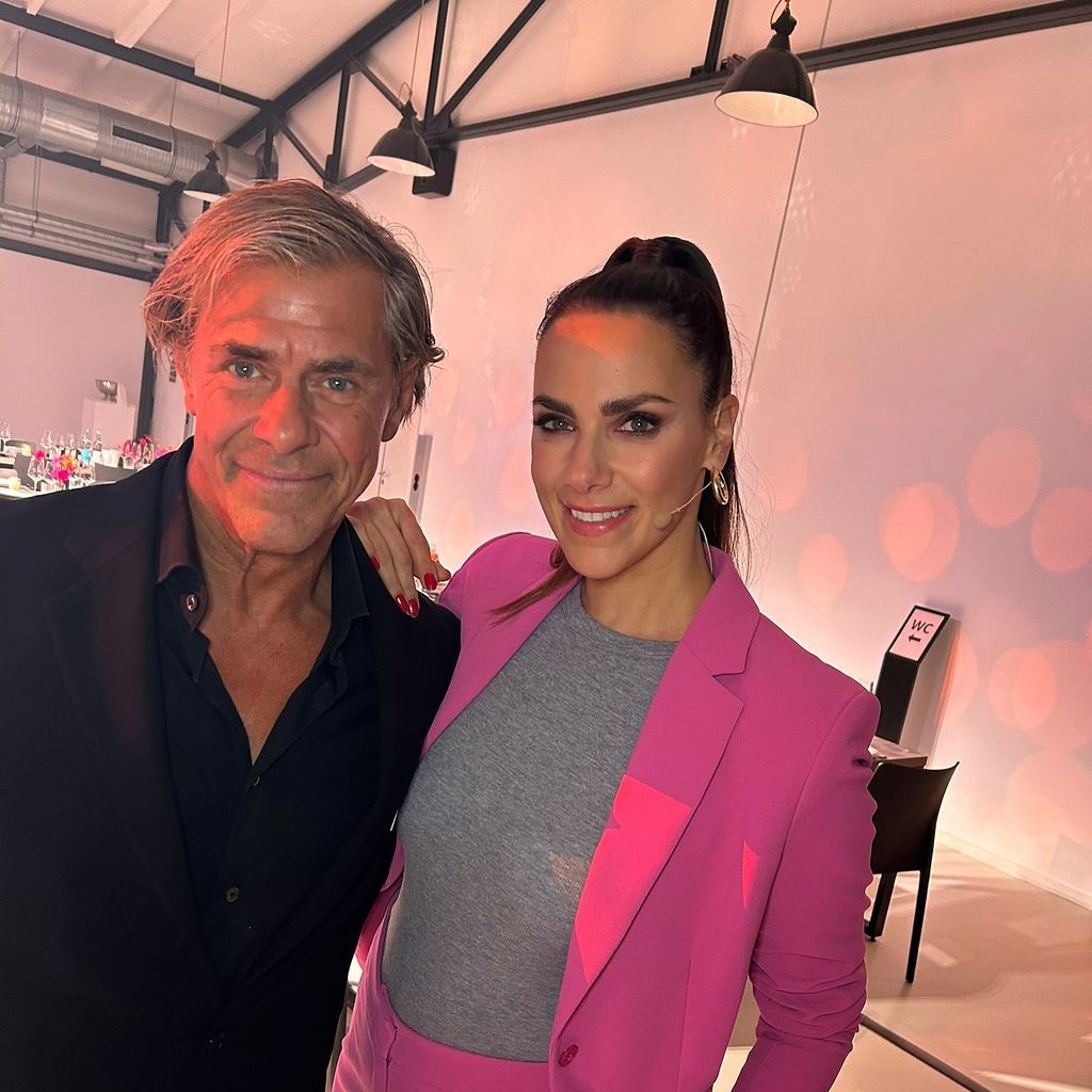 Esther Sedlaczek und ihr Vater Sven Martinek, 2024