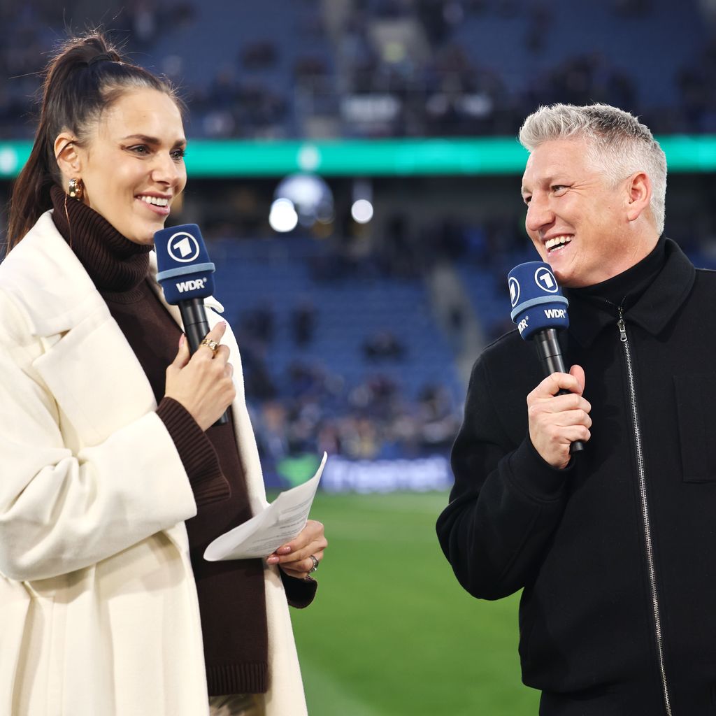 Esther Sedlaczek und Bastian Schweinsteiger im April 2025