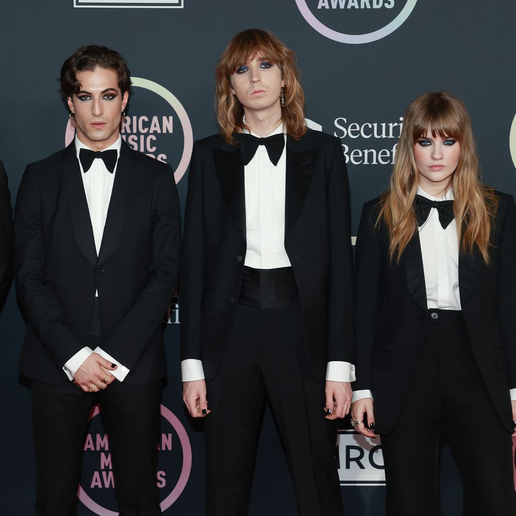 Ethan Torchio, Damiano David, Thomas Raggi und Victoria De Angelis bei den American Music Awards