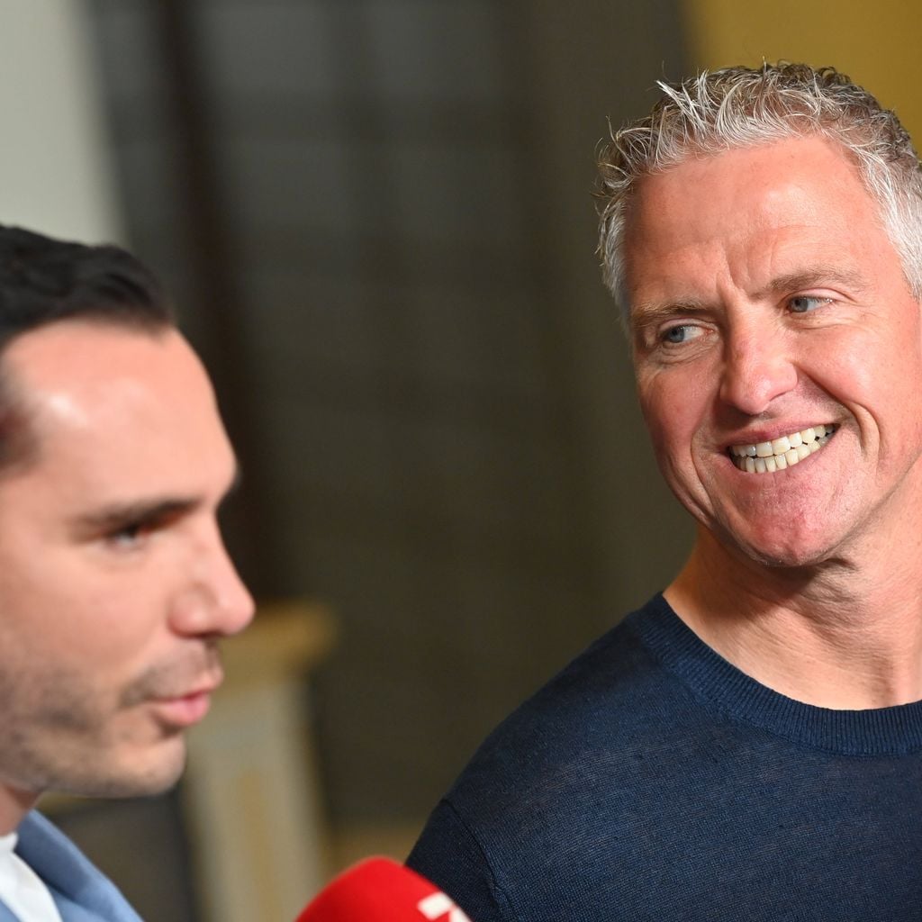 Étienne Bousquet-Cassagne und Ralf Schumacher, Sky Spotlight im Hotel Bayerischer Hof