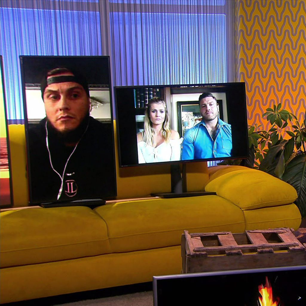 Eugen, Hanna, Till und Moderatorin Angela Finger-Erben
