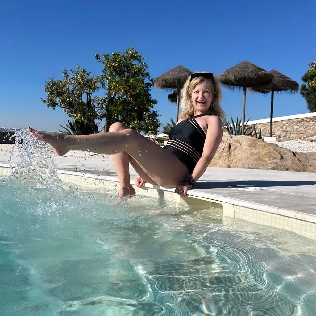 Eva Imhof im Urlaub