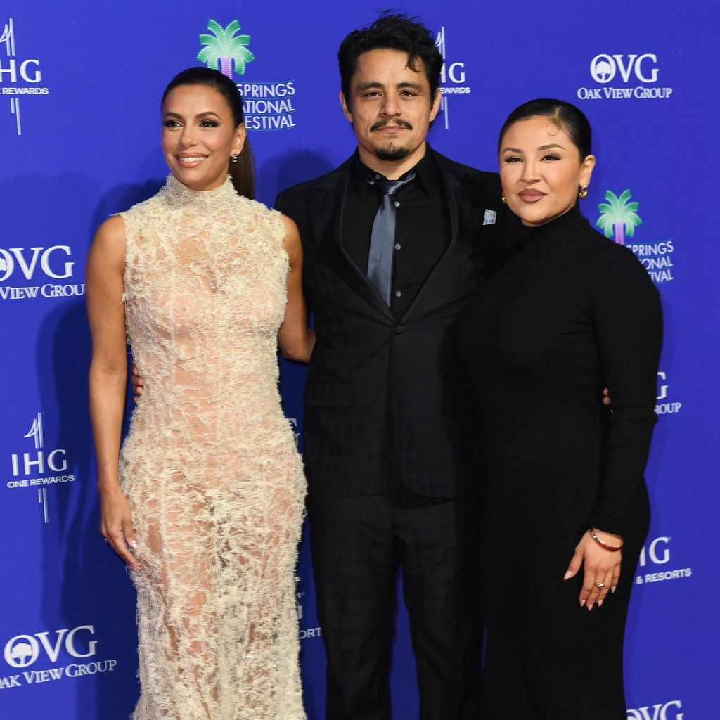 Eva Longoria, Jesse Garcia und Annie Gonzalez im Januar 2024