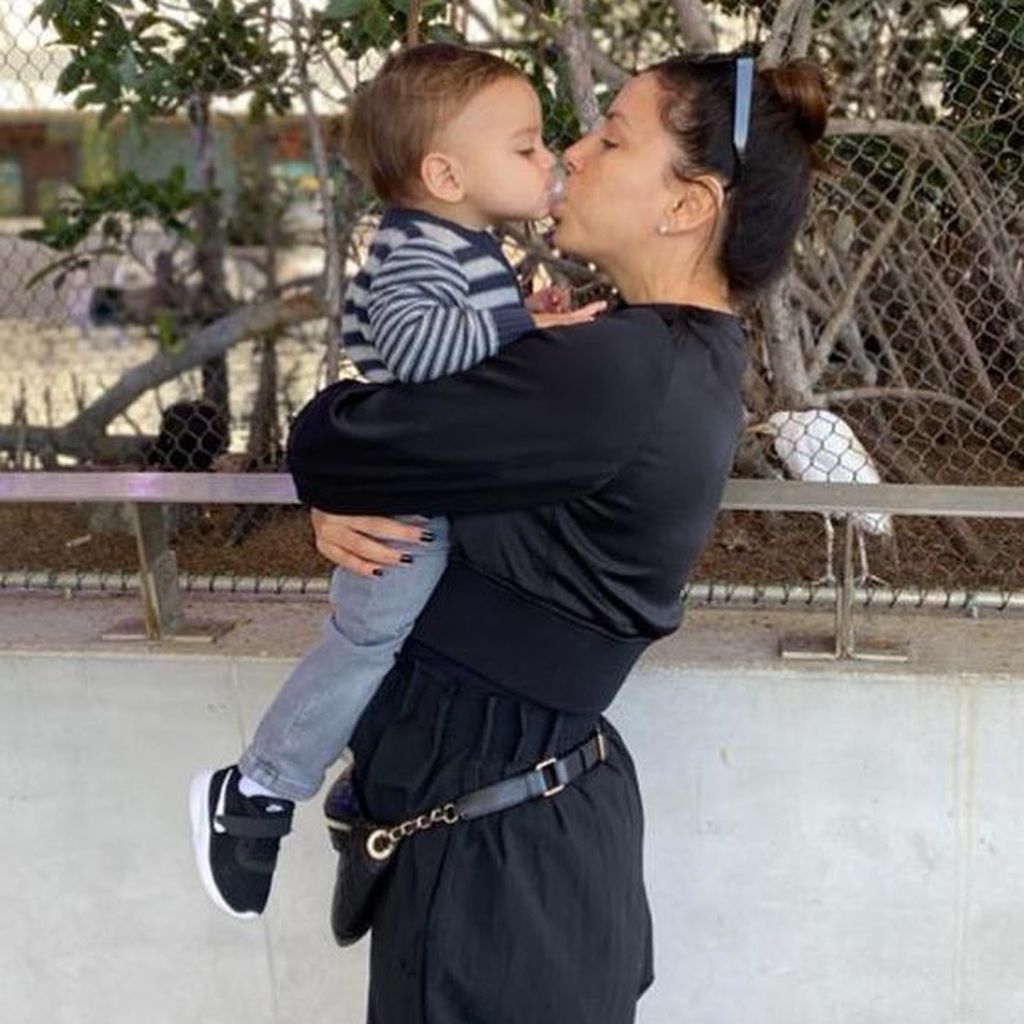 Eva Longoria und ihr Sohn Santiago, Dezember 2019