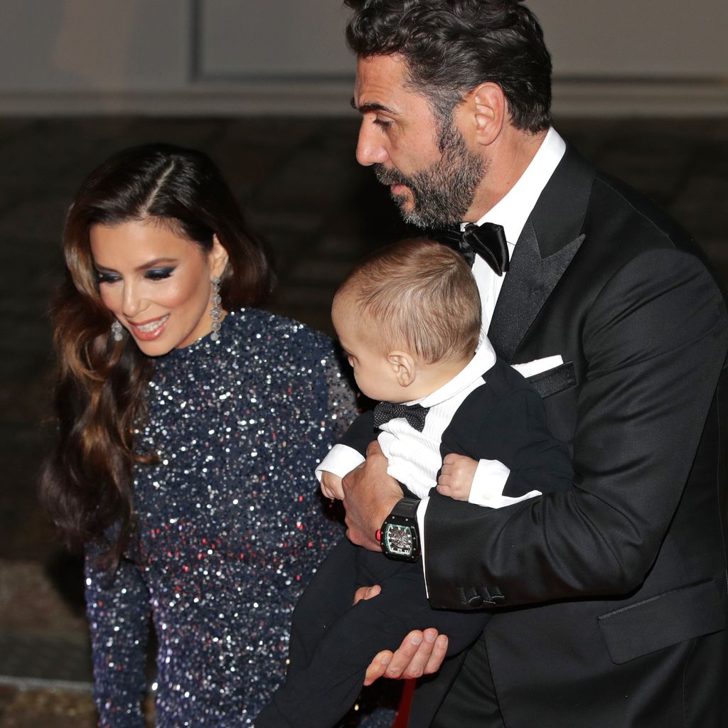 Eva Longoria, José Bastón und Sohn Santiago im Mai 2019