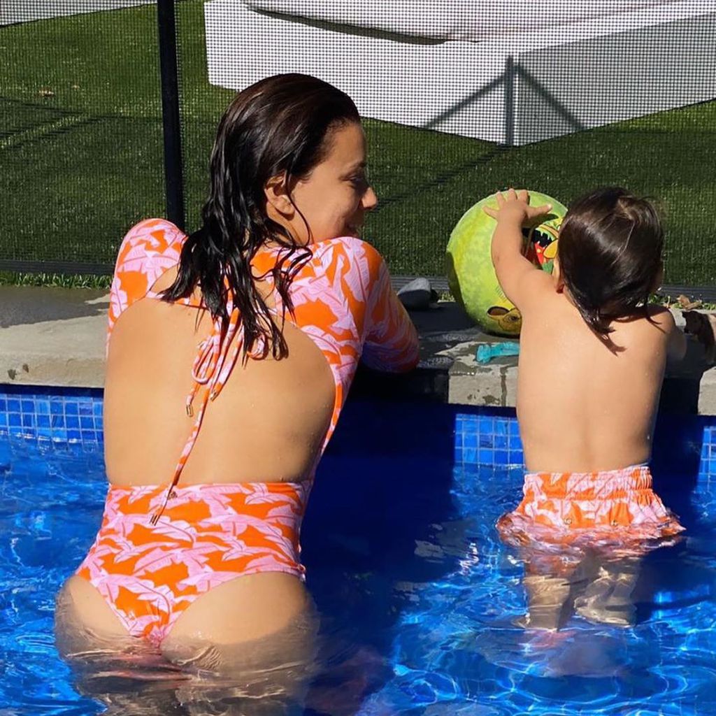 Eva Longoria und ihr Sohn Santiago Enrique Bastón