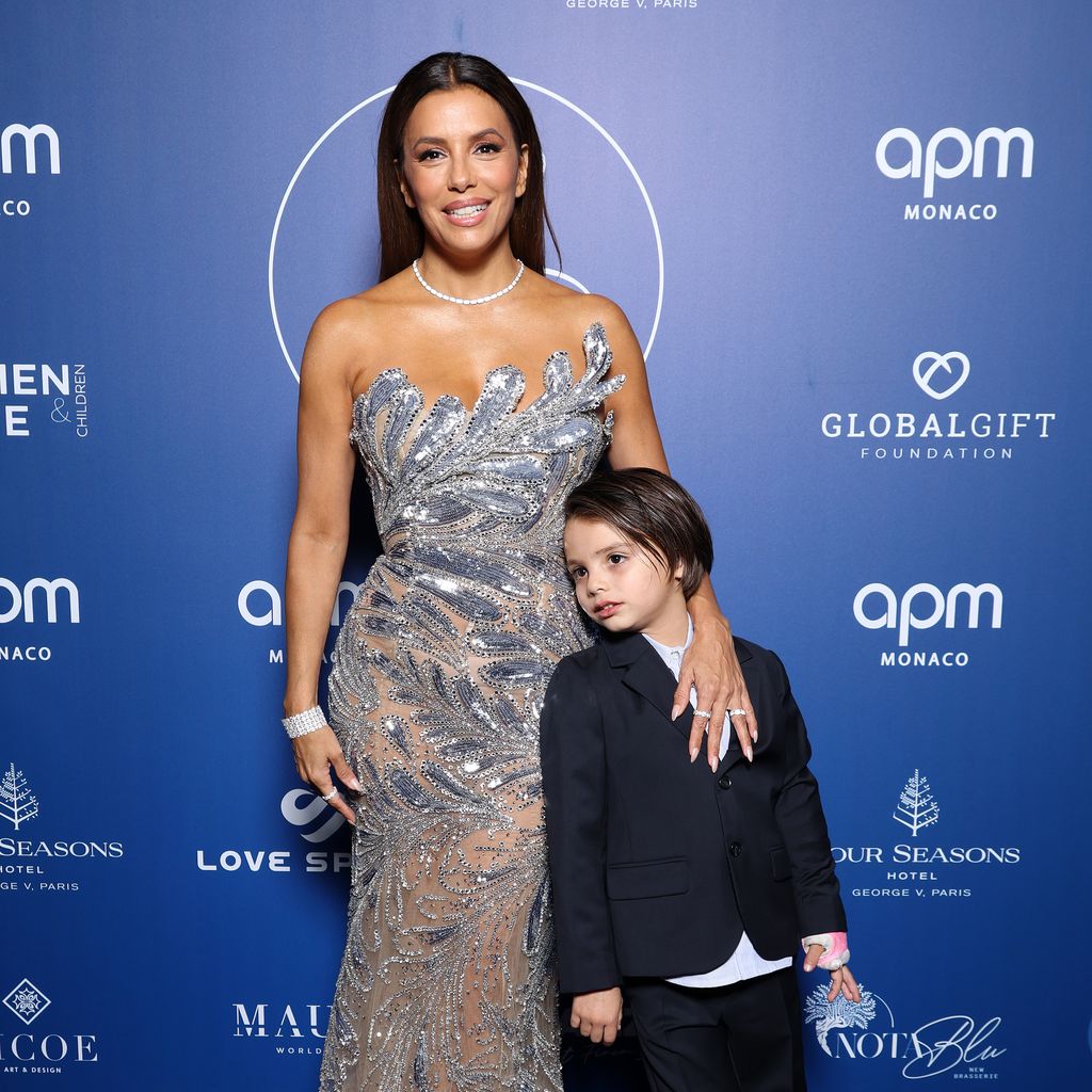 Eva Longoria mit ihrem Sohn Santiago