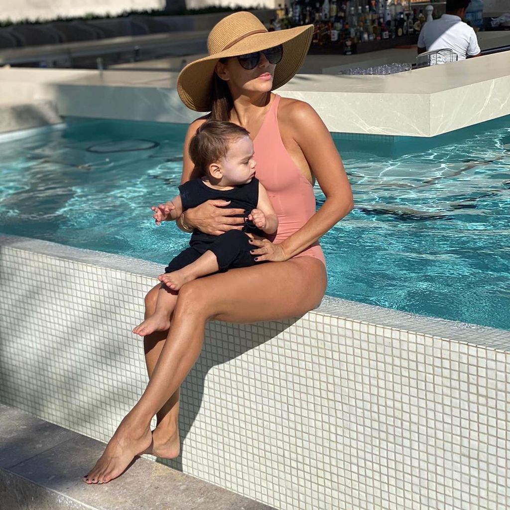 Eva Longoria und Sohn Santiago Enrique Bastón, Januar 2020