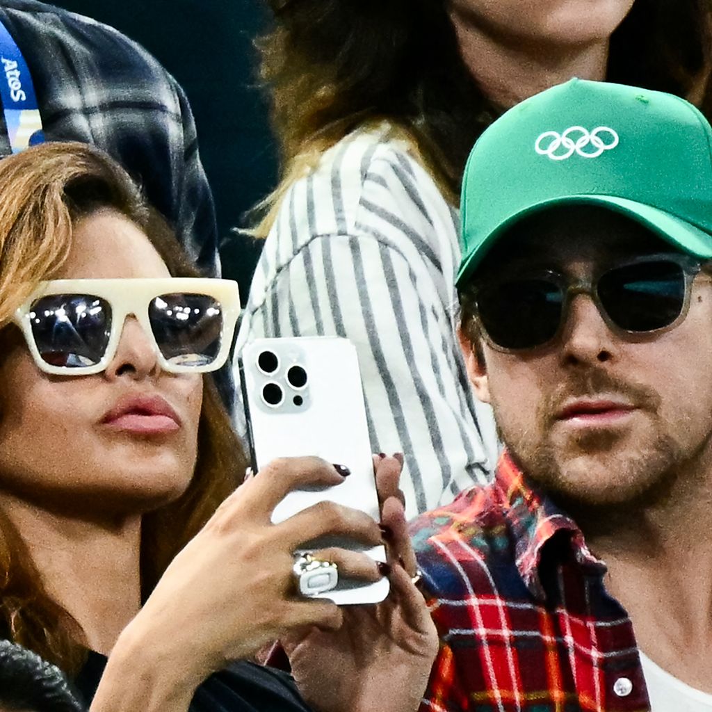 Eva Mendes und Ryan Gosling als Zuschauer bei den Olympischen Spielen 2024 in Paris