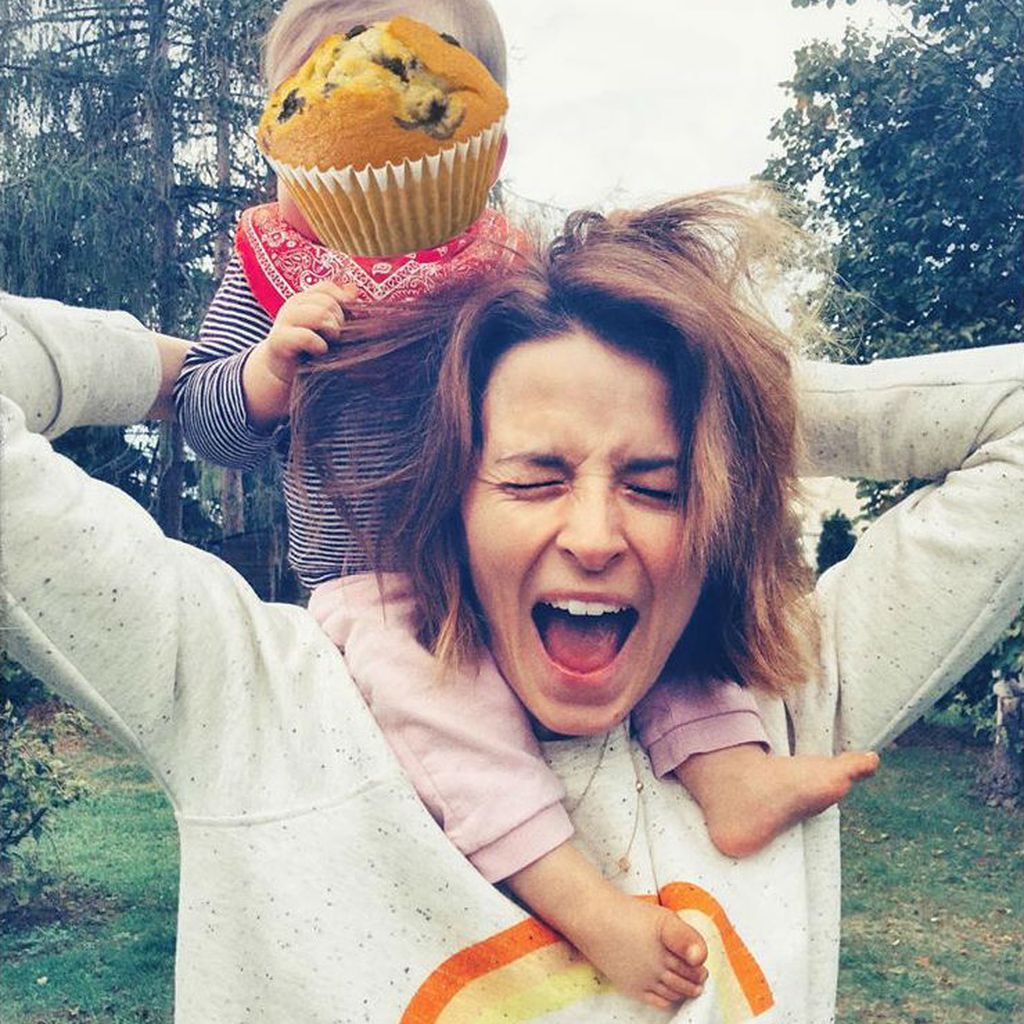 Eva Padberg und ihre Tochter im September 2019