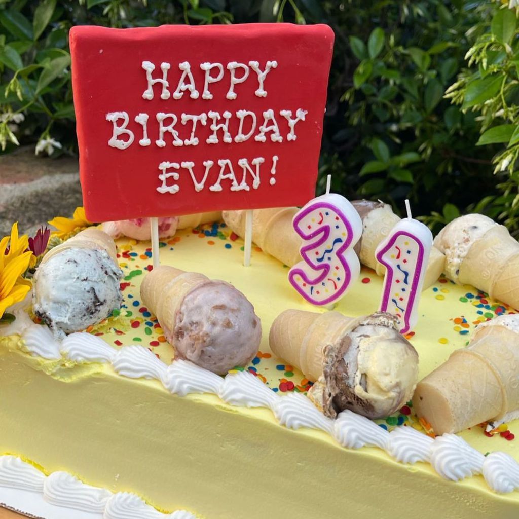 Evan Spiegels Geburtstagstorte