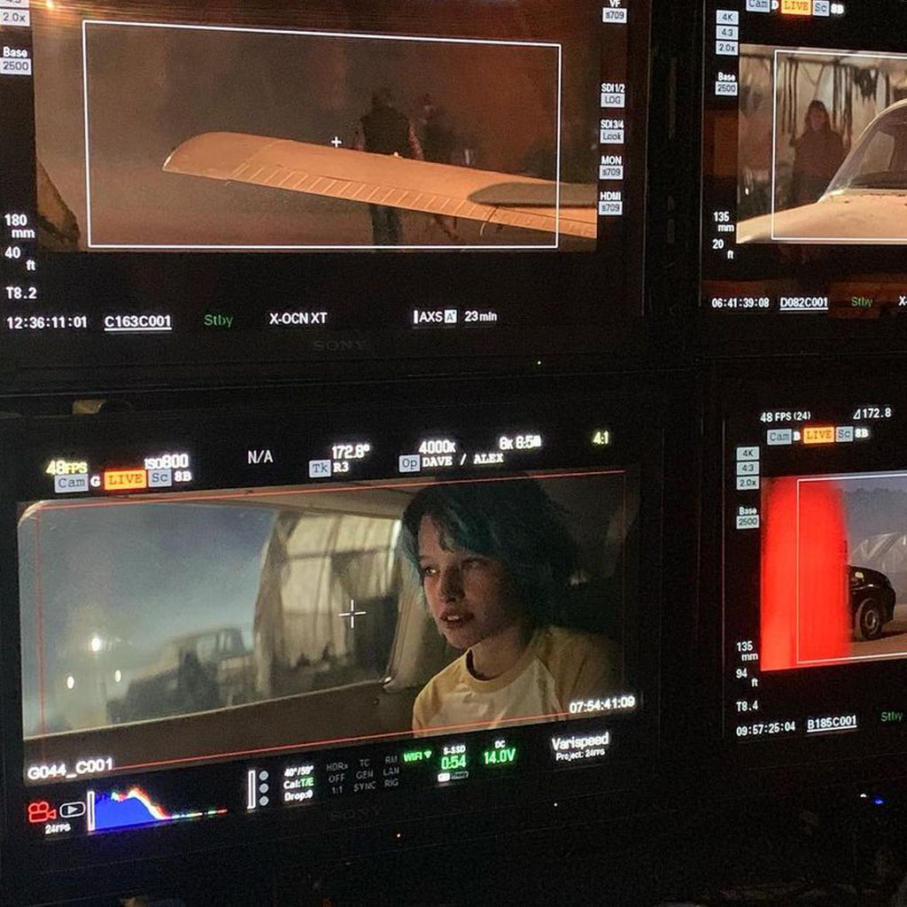 Ever Gabo Anderson am Set von "Black Widow"