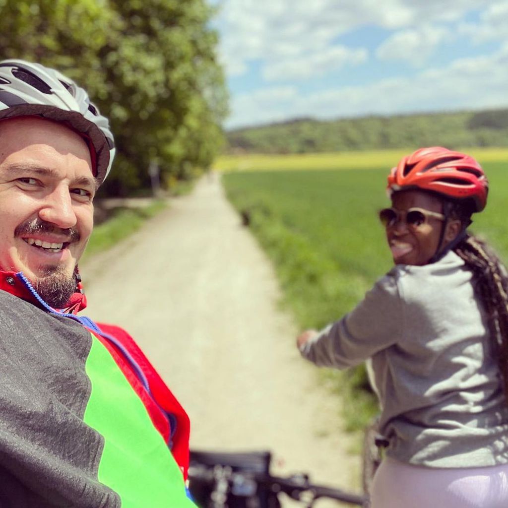 Evgenij Voznyuk mit Ehefrau Motsi Mabuse, Profitänzer