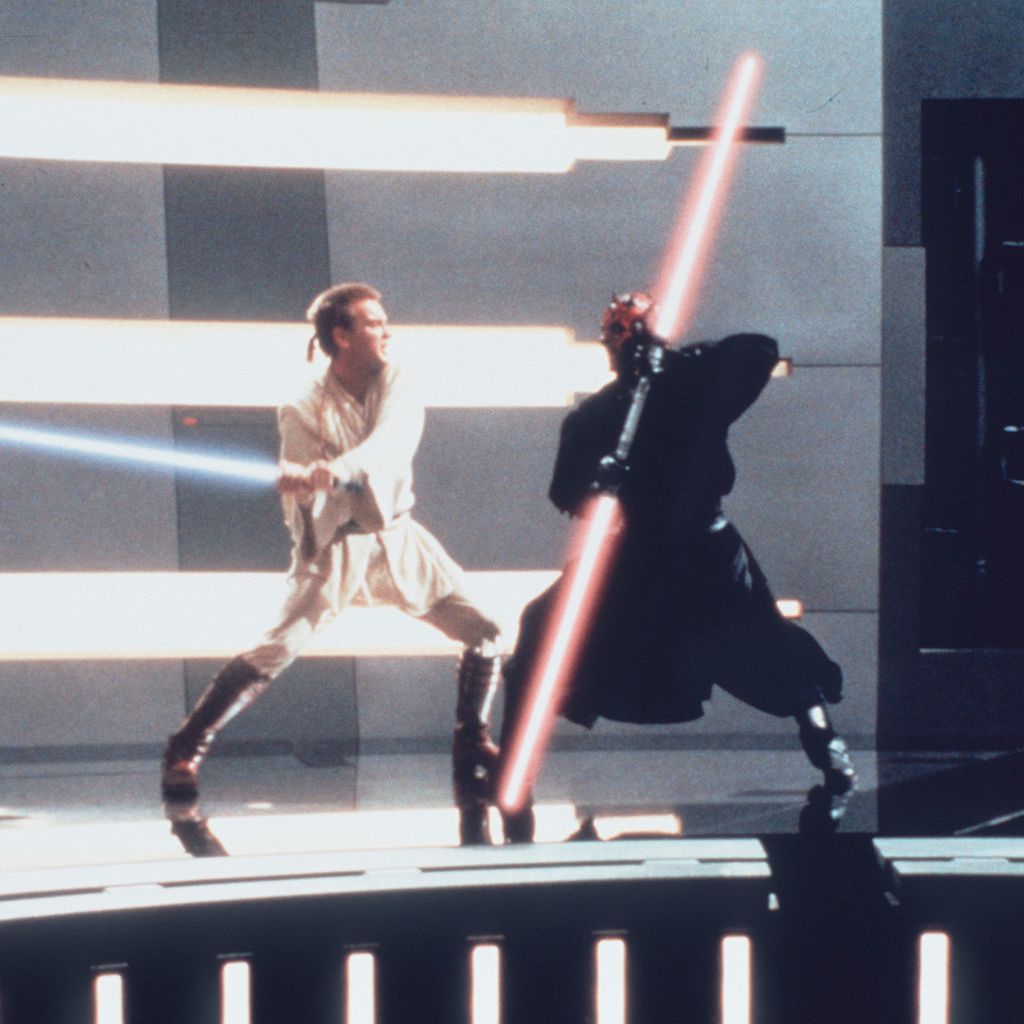 Ewan McGregor und Ray Park in "Star Wars: Episode I – Die dunkle Bedrohung"