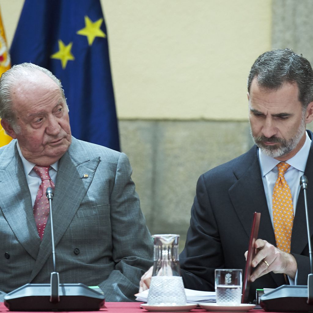 Ex-König Juan Carlos I. und König Felipe VI