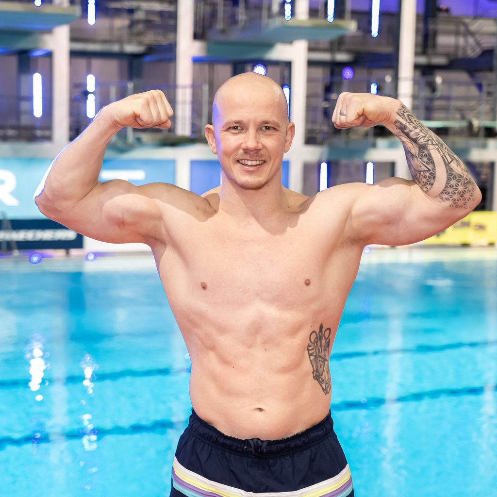 Fabian Hambüchen beim "RTL Turmspringen"