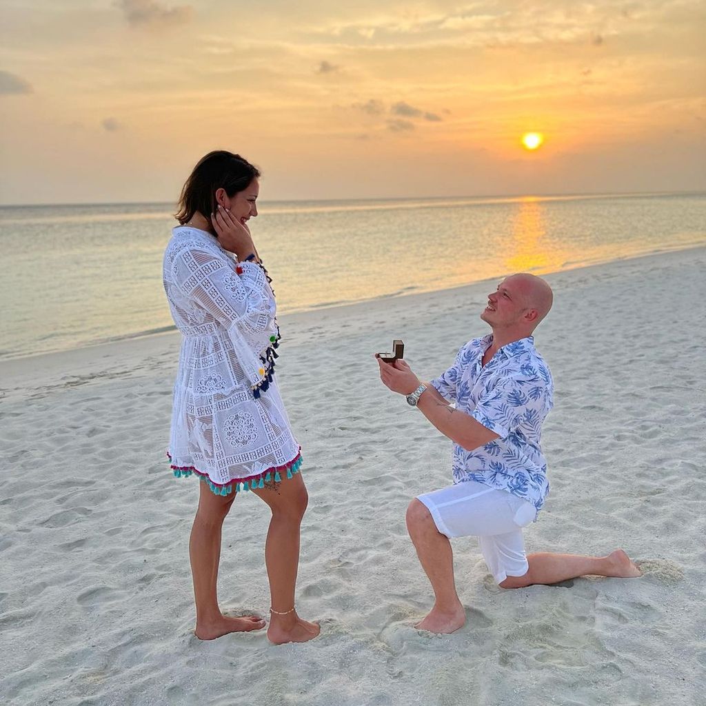 Fabian Hambüchen und seine Vicky auf den Malediven, Januar 2022