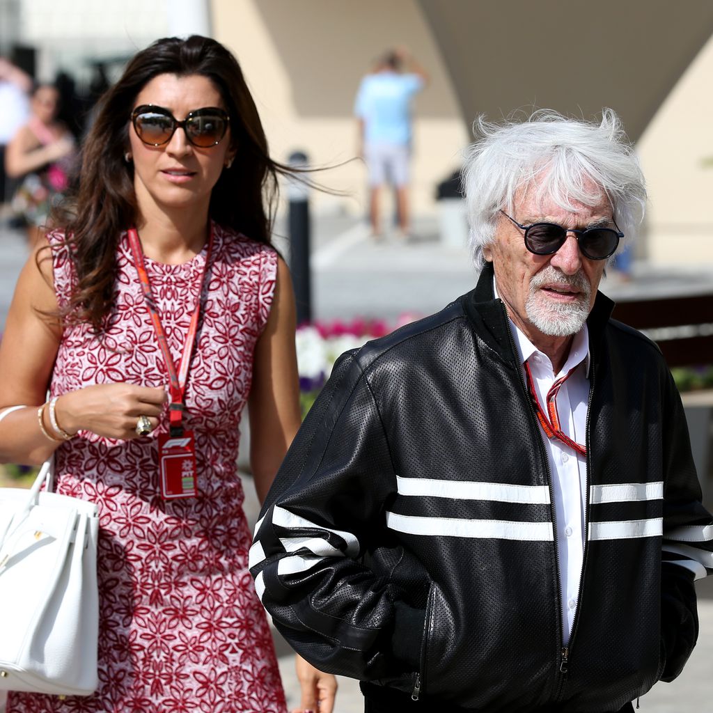Fabiana Flosi und Bernie Ecclestone in Abu Dhabi, 2018