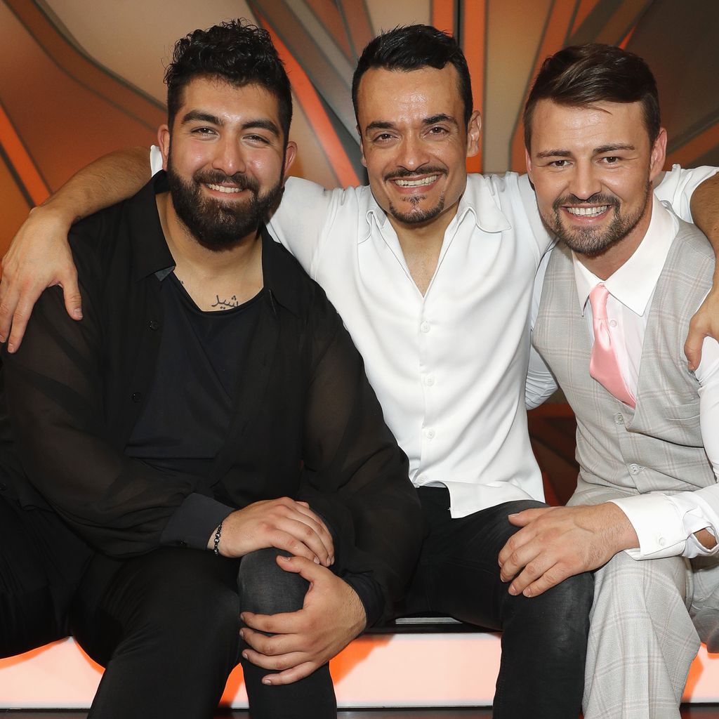 Faisal Kawusi, Giovanni Zarrella und Heinrich Popow (v.l.) bei "Let's Dance"
