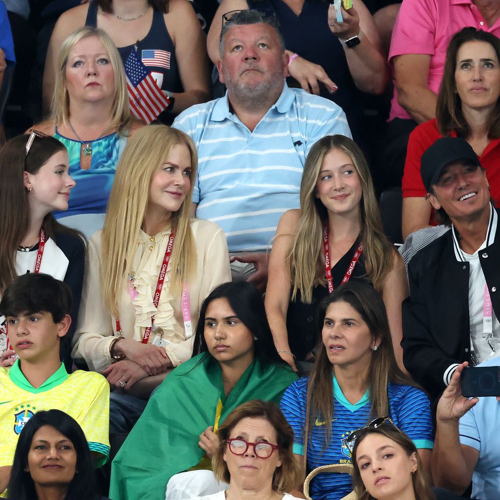 Faith, Sunday Rose, Nicole Kidman und Keith Urban bei den Olympischen Spielen 2024