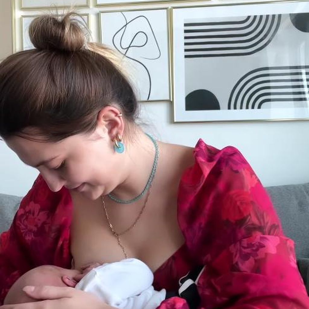 Fata Hasanović mit ihrem Baby, September 2023