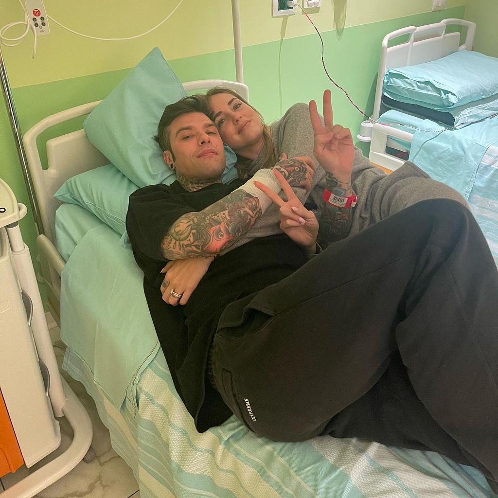 Fedez mit seiner Ehefrau Chiara Ferragni