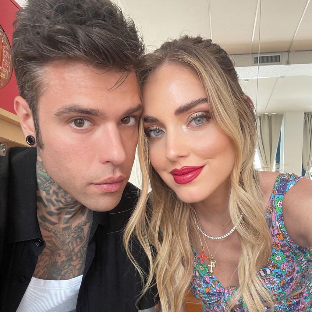 Fedez mit seiner Ehefrau Chiara Ferragni