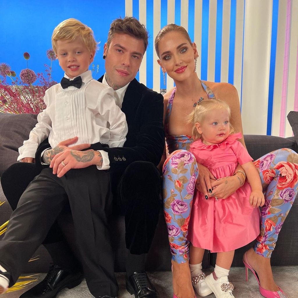 Fedez und Chiara Ferragni mit ihren beiden Kindern Leone und Vittoria