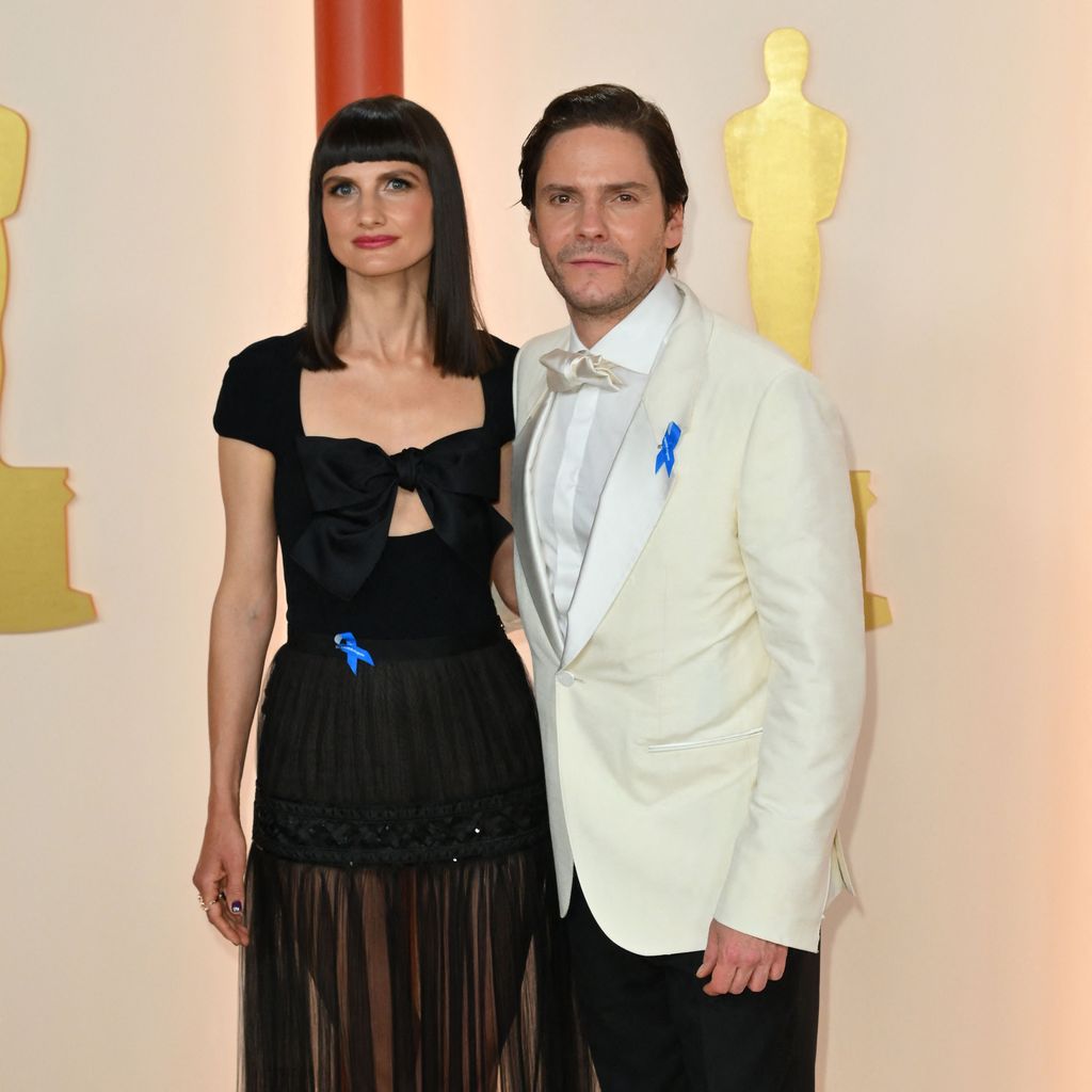 Felicitas Rombold mit Daniel Brühl bei den Oscars 2023
