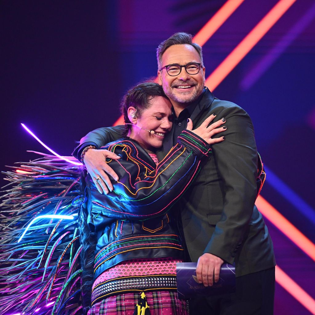 Felicitas Woll und Matthias Opdenhövel im "The Masked Singer"-Finale im Mai 2023
