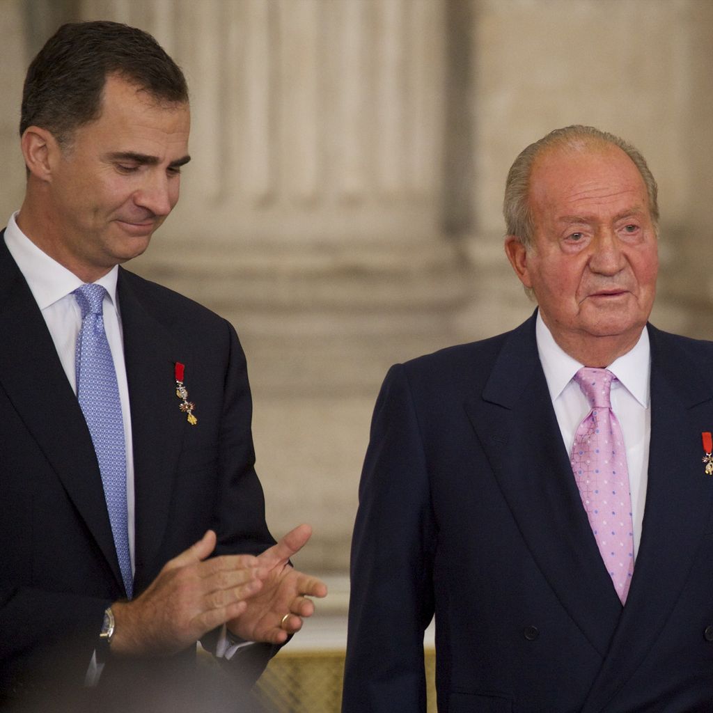 Prinz Felipe von Spanien und König Juan Carlos