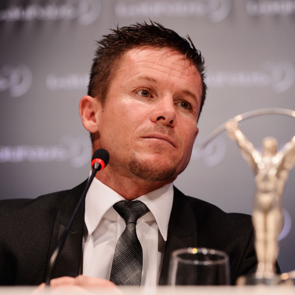Felix Baumgartner bei der Presse-Konferenz "Sportsperson of the Year 2013"