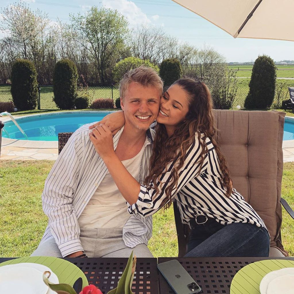 Felix Götze und seine Freundin Alisa im April 2020