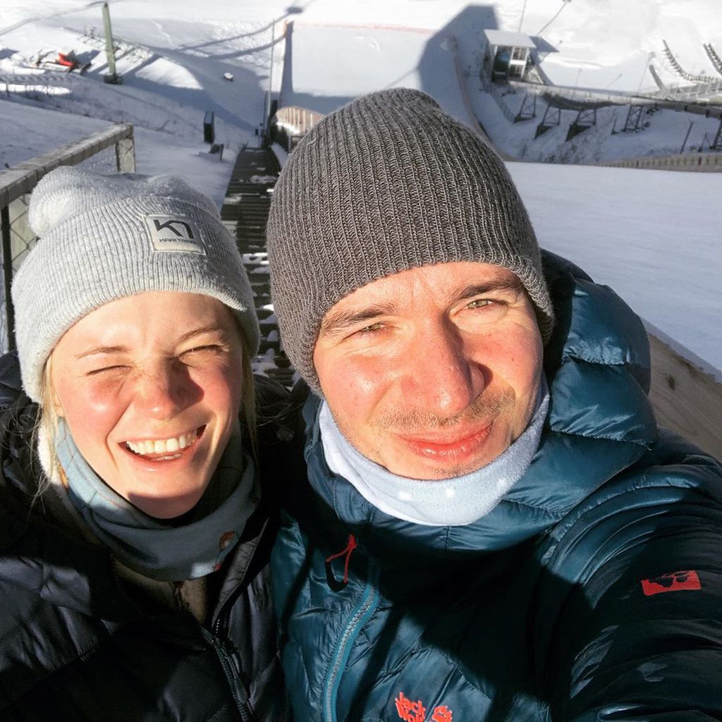 Felix Neureuther mit seiner Frau Miriam, Februar 2020
