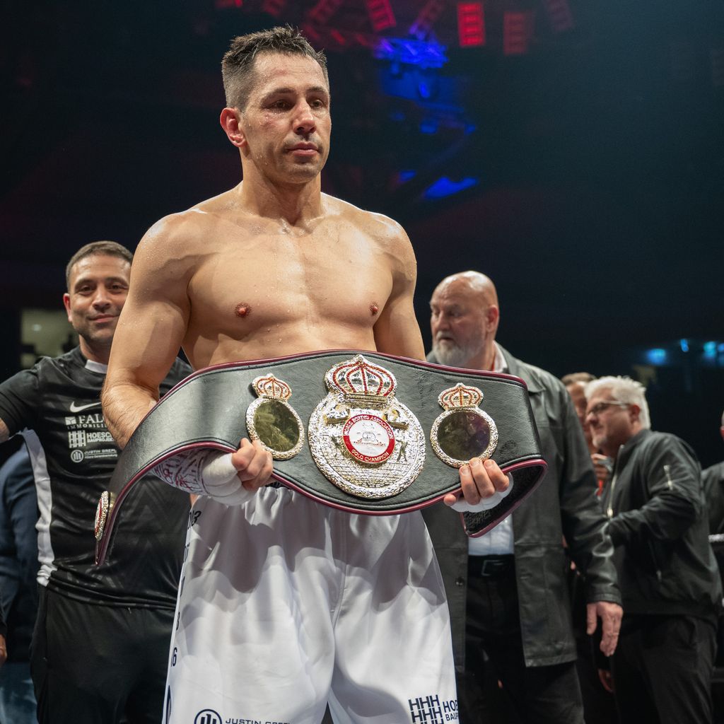 Felix Sturm bei seinem Box-Comeback im Februar 2025