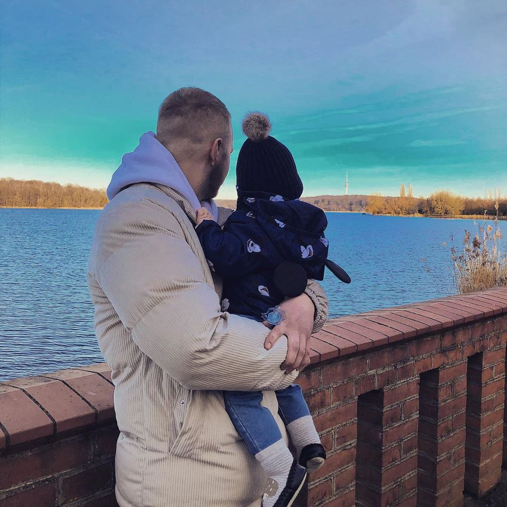 Felix van Deventer mit seinem Sohn
