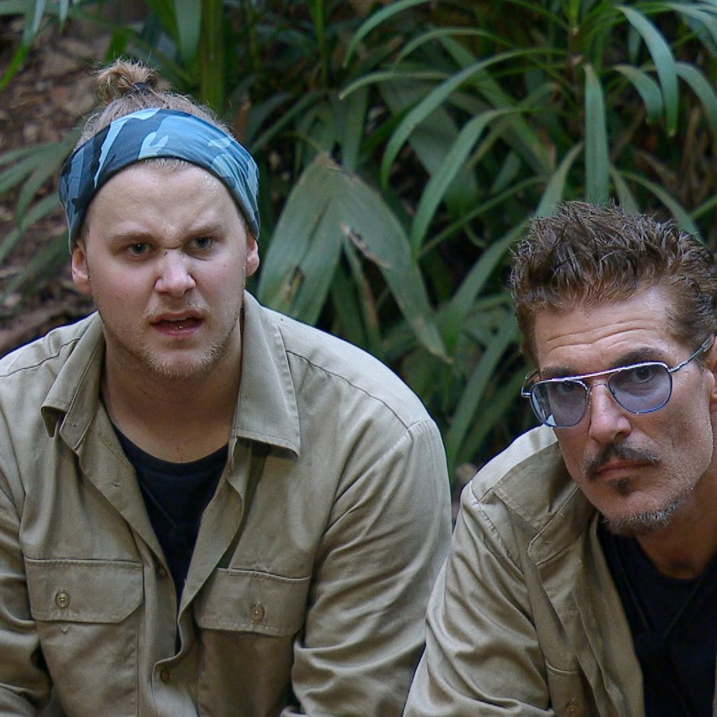 Felix van Deventer und Chris Töpperwien im Dschungelcamp 2019
