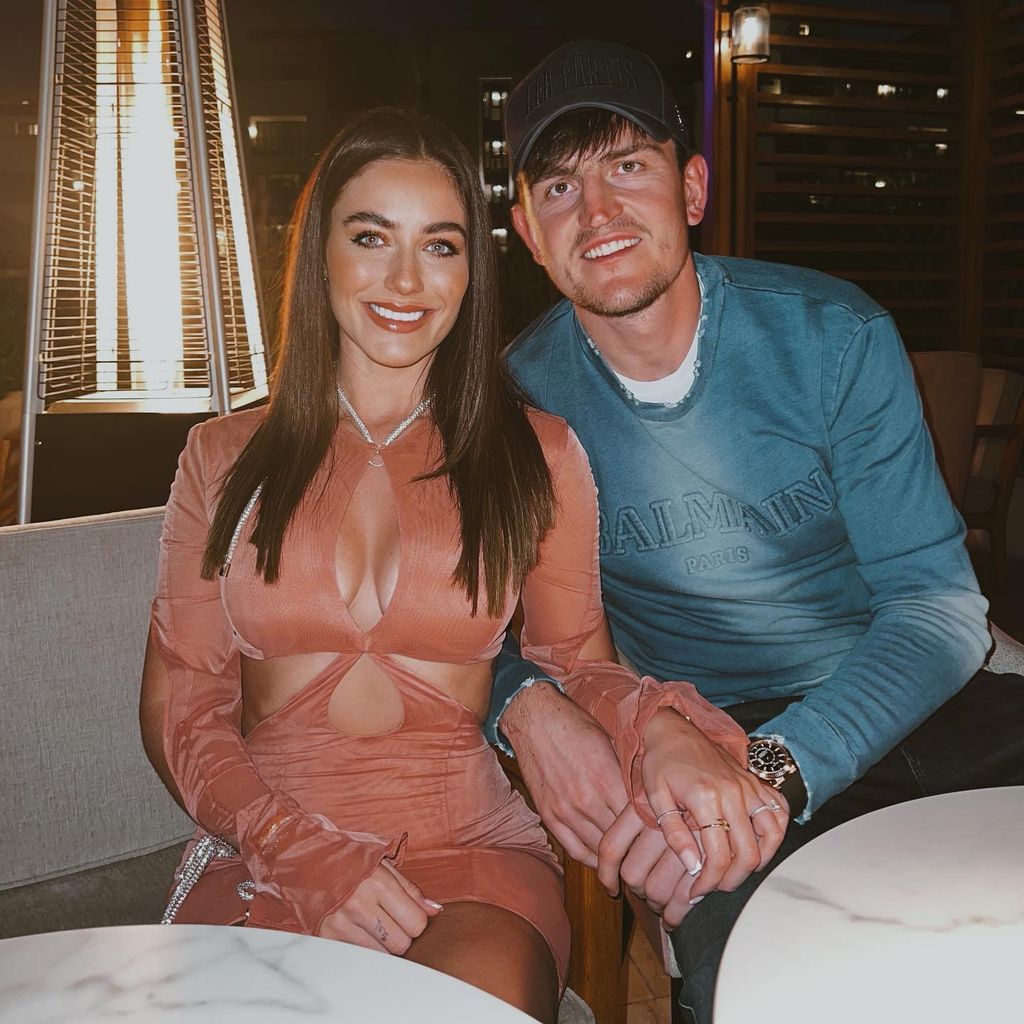 Fern Hawkins und Harry Maguire im Februar 2022