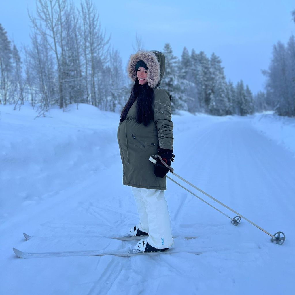 Fernanda Brandao im Februar 2022 in Lappland
