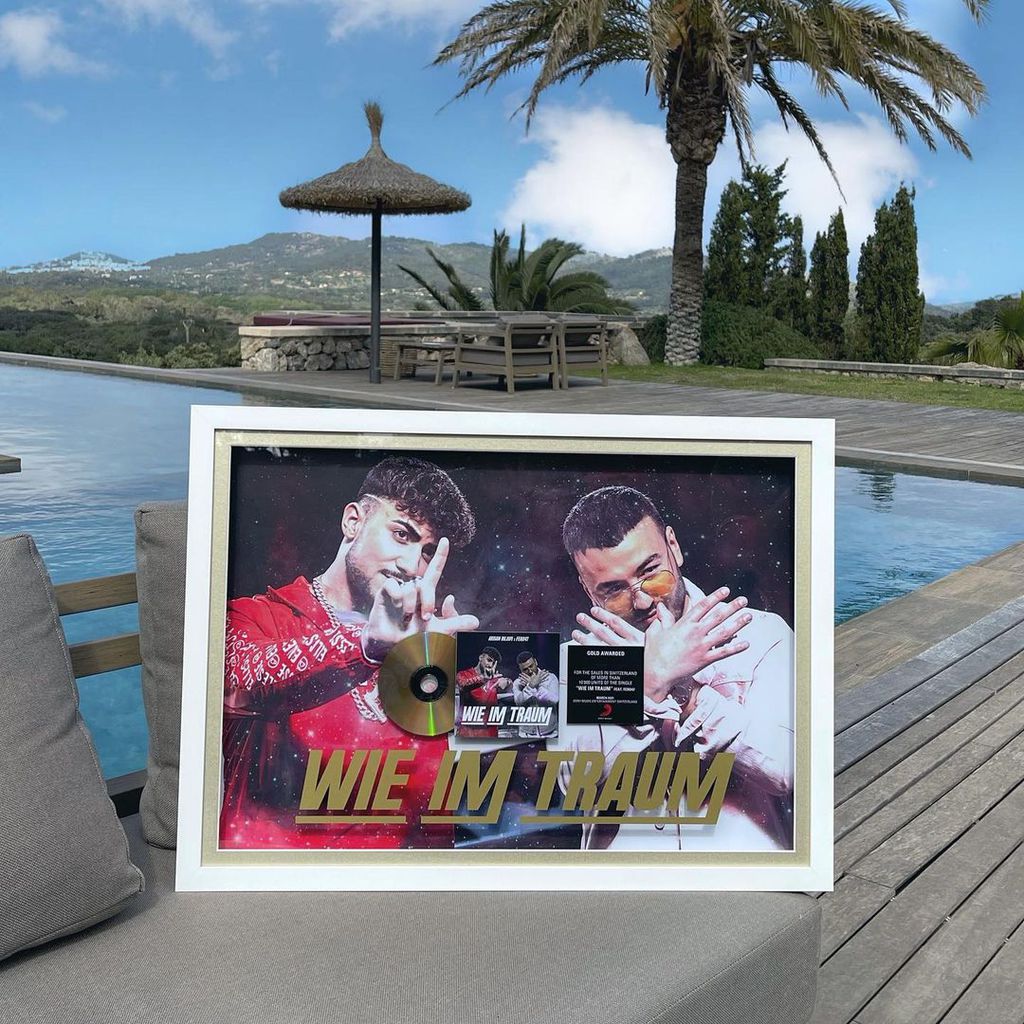 Fero47 und Ardian Bujupis Goldene Schallplatte für "Wie im Traum"