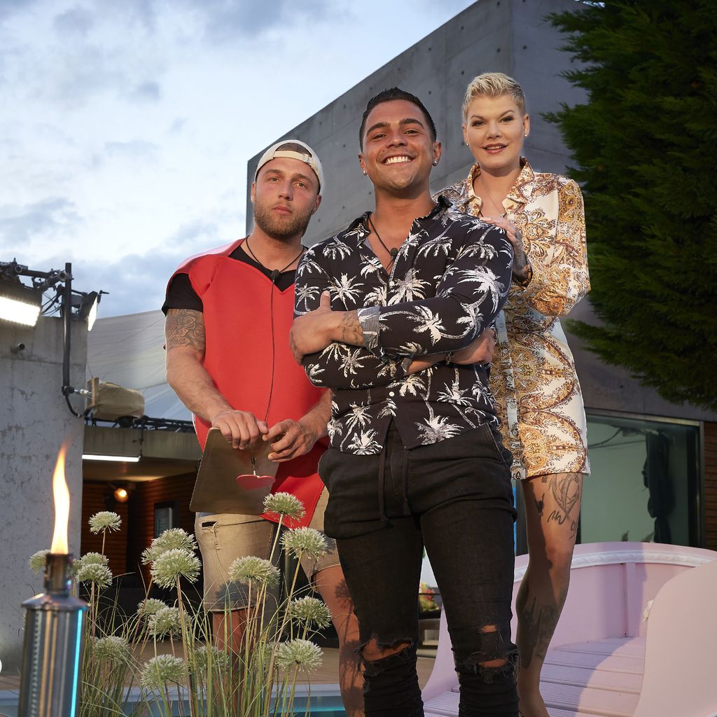 Filip Pavlovic, Alexander Molz und Melanie Müller, "Like Me – I'm Famous"-Finalisten