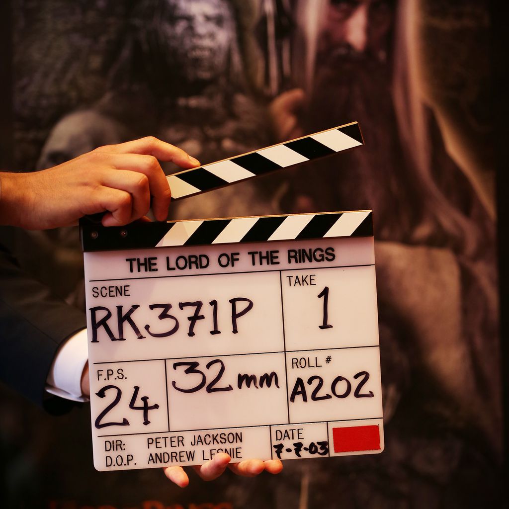 Filmklappe von "Herr der Ringe"