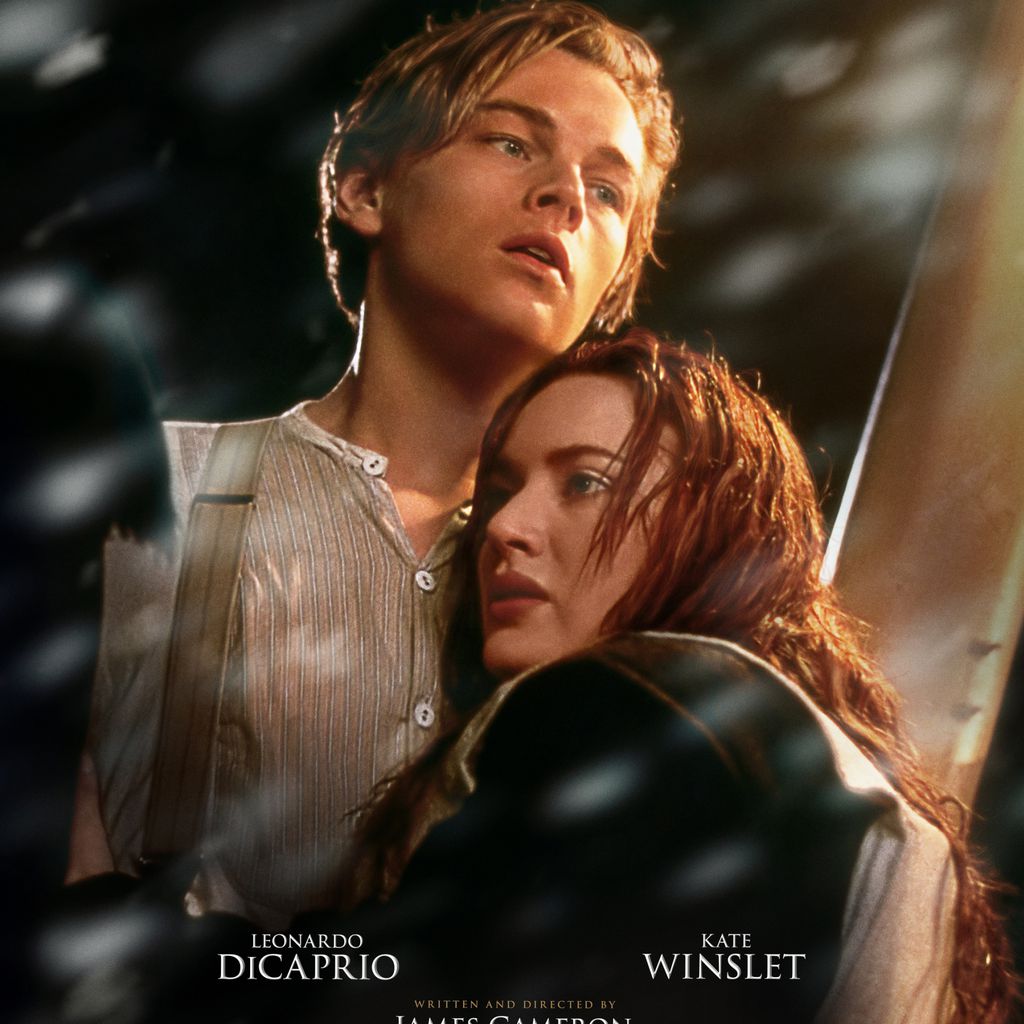 Filmplakat zum Film "Titanic" mit Leonardo DiCaprio und Kate Winslet