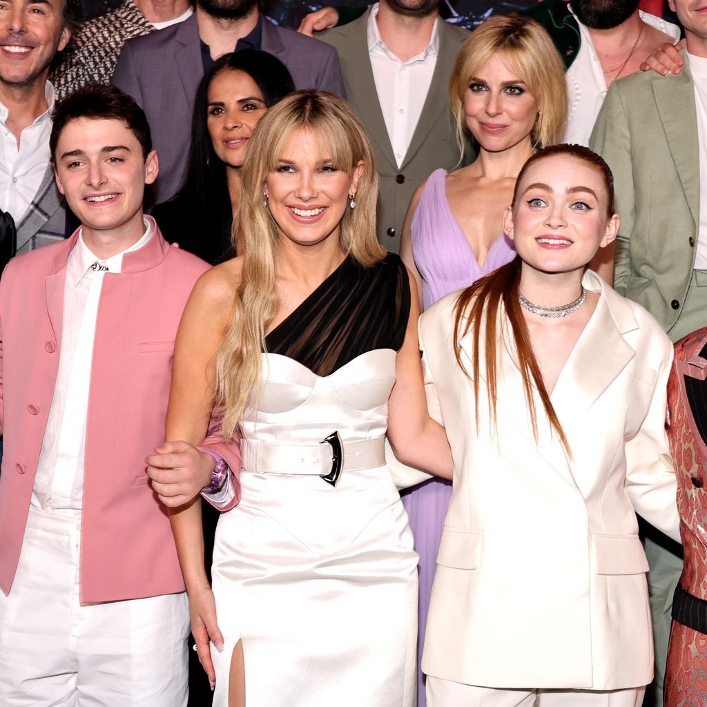 Finn Wolfhard, Noah Schnapp, Millie Bobby Brown und Sadie Sink im Mai 2022