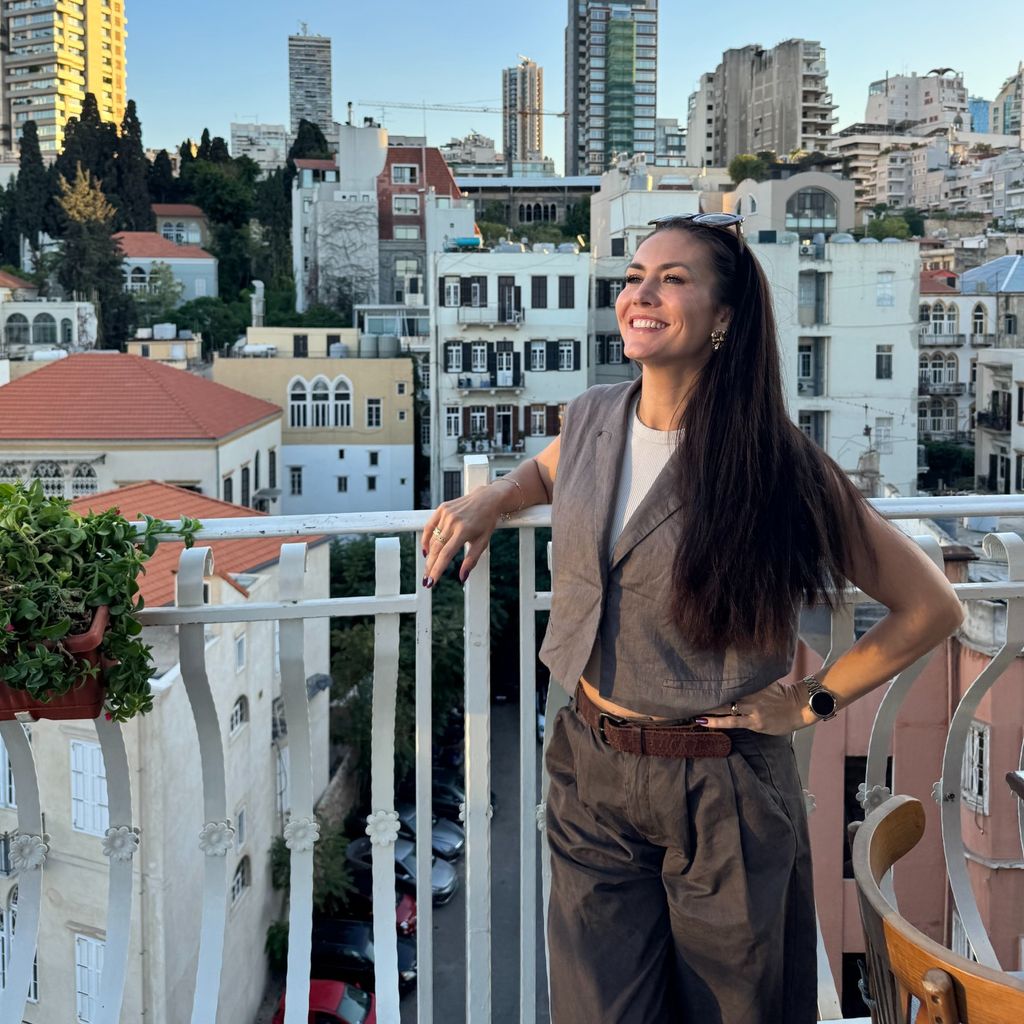 Fiona Erdmann auf ihrer Reise in den Libanon, 2025