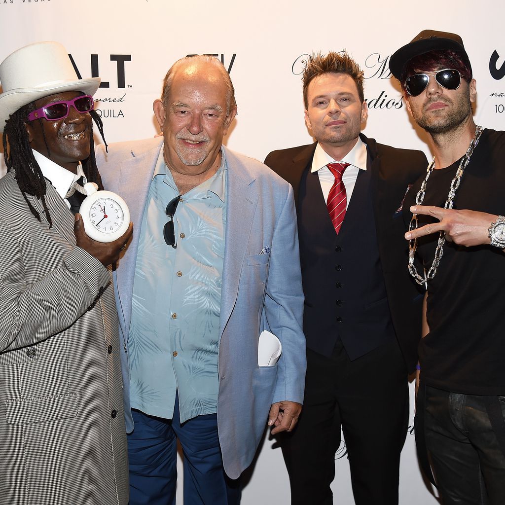Flavor Flav, Robin Leach, Wade Martin und Criss Angel
