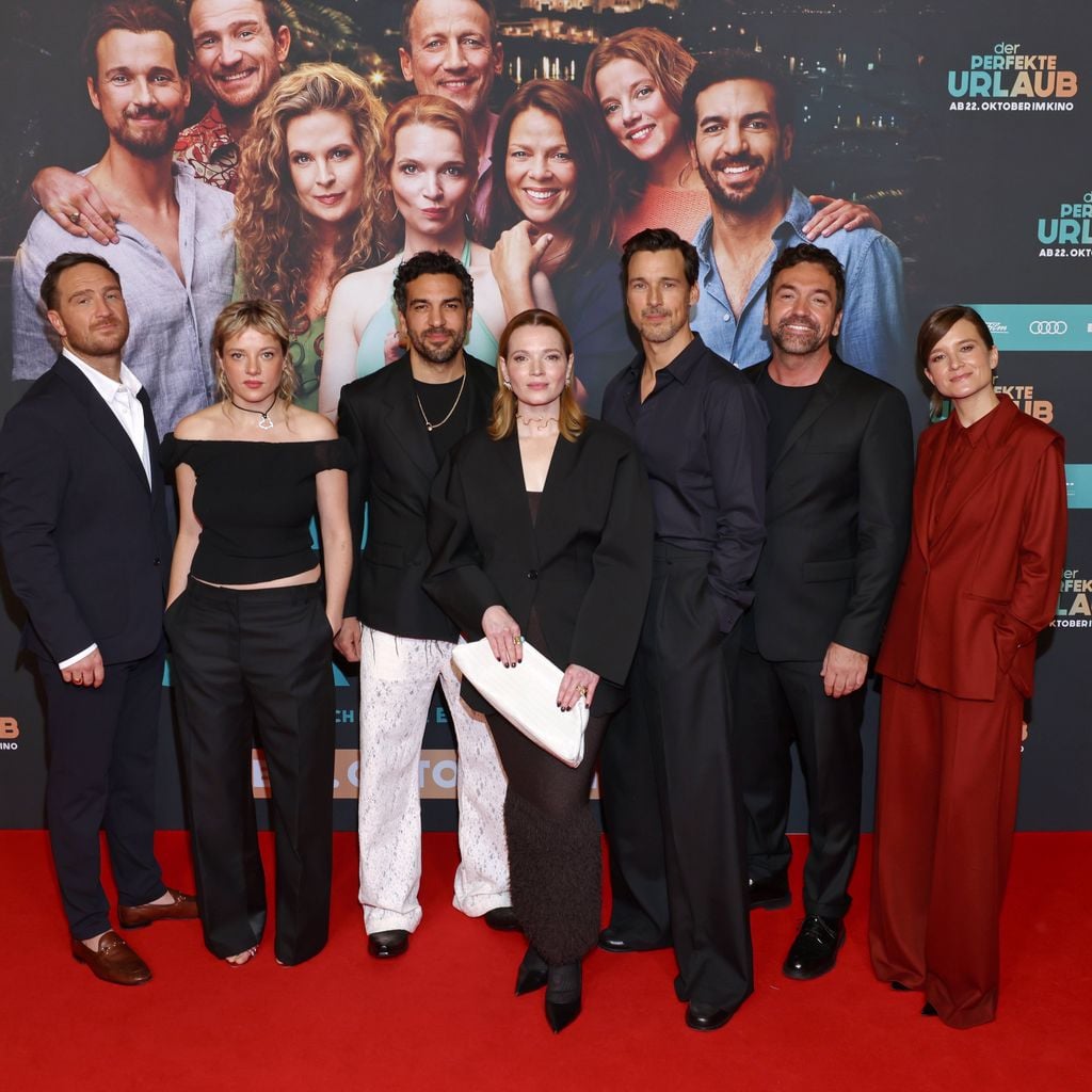 Florian David Fitz, Jella Haase, Elyas M'Barek, Caroline Herfurth, Frederick Lau und Lena Schoemann bei der Berlin-Premiere