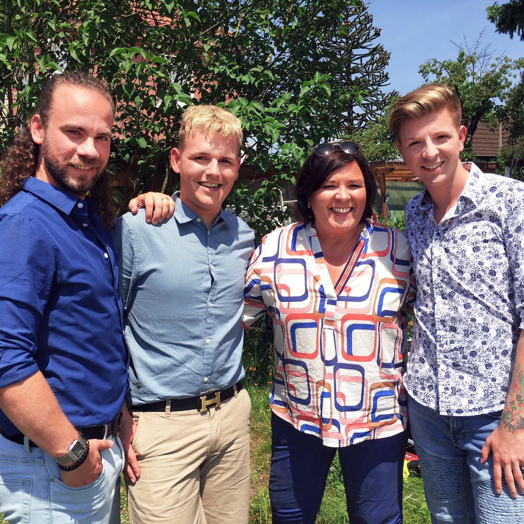 Florian, Nico, Vera und Peter bei "Schwiegertochter gesucht"