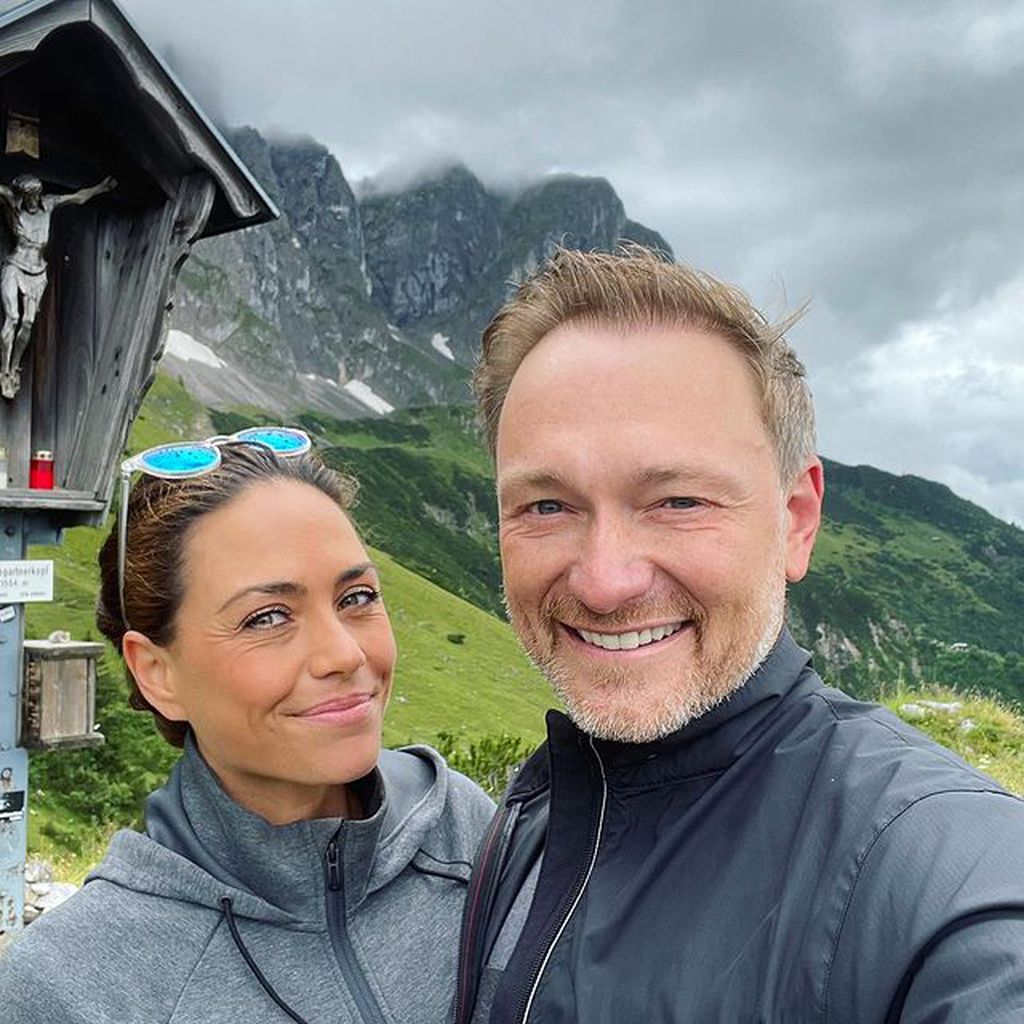 Franca Lehfeldt und Christian Lindner im Juli 2021