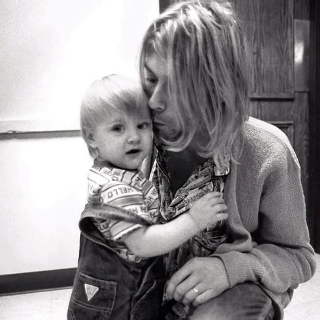 Frances Bean und Kurt Cobain, Tochter und Vater